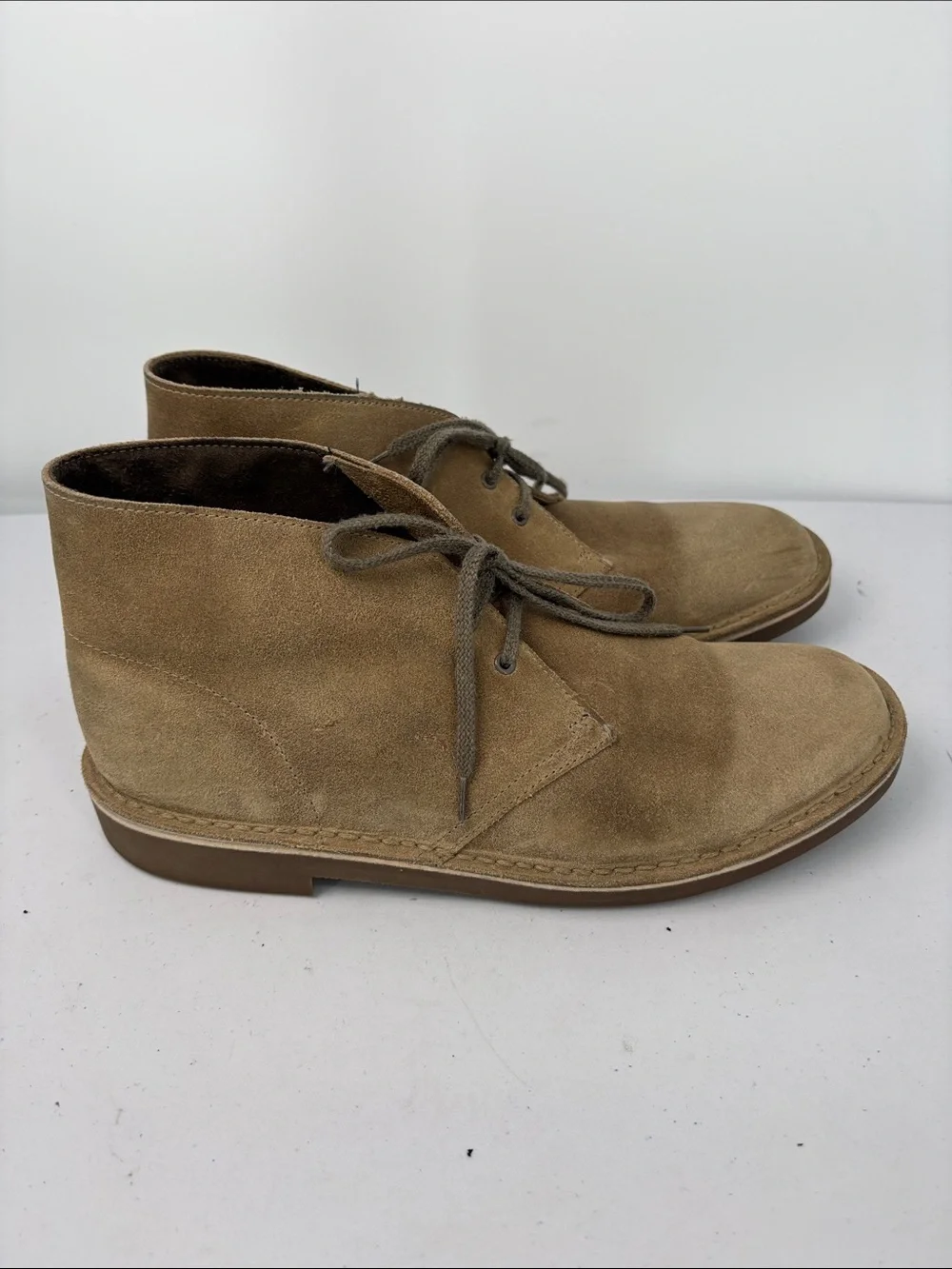 Clarks suede upper